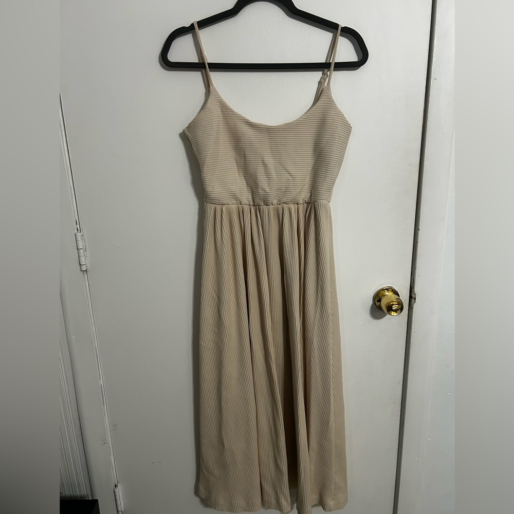 Fashion Nova Beige Midi Dress